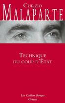 Couverture du livre « Technique du coup d'Etat » de Curzio Malaparte aux éditions Grasset Et Fasquelle