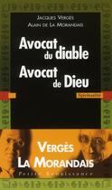 Couverture du livre « Avocat du diable ; avocat de Dieu » de La Morandais Alain D aux éditions Presses De La Renaissance