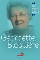 Couverture du livre « Georgette Blaquière » de Collectif aux éditions Mediaspaul