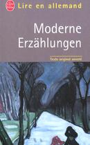 Couverture du livre « Moderne Erzahlungen » de  aux éditions Lgf