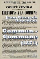 Couverture du livre « Commun-commune ; penser la Commune de Paris (1871) » de Jean-Francois Dupeyron aux éditions Kime