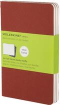 Couverture du livre « Cahier blanc poche couv. souple carton rouge » de Moleskine aux éditions Moleskine Papet